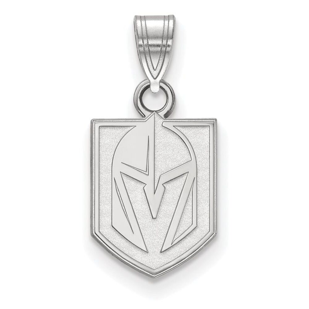 14K White Gold NHL Vegas Golden Knights Small Pendant